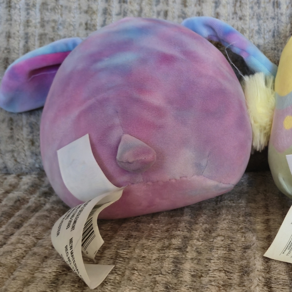 Squishmallows Kellytoy 8" Easter Aimee Chick & Alejandra Bunny Bundle - Picture 4 of 13